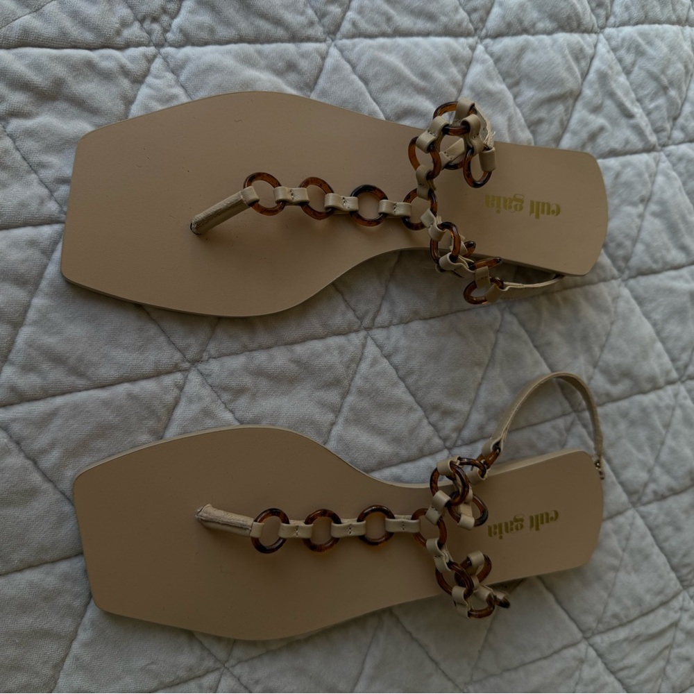 Cult Gaia Beige Sandals